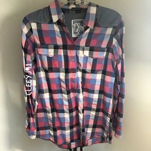 Checkered plaid shirt